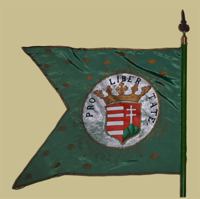Rákóczi korabeli kuruc lovassági zászló 1706-ból 2