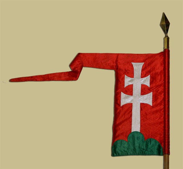 Árpád-házi királyi zászló a 12. sz. végétől