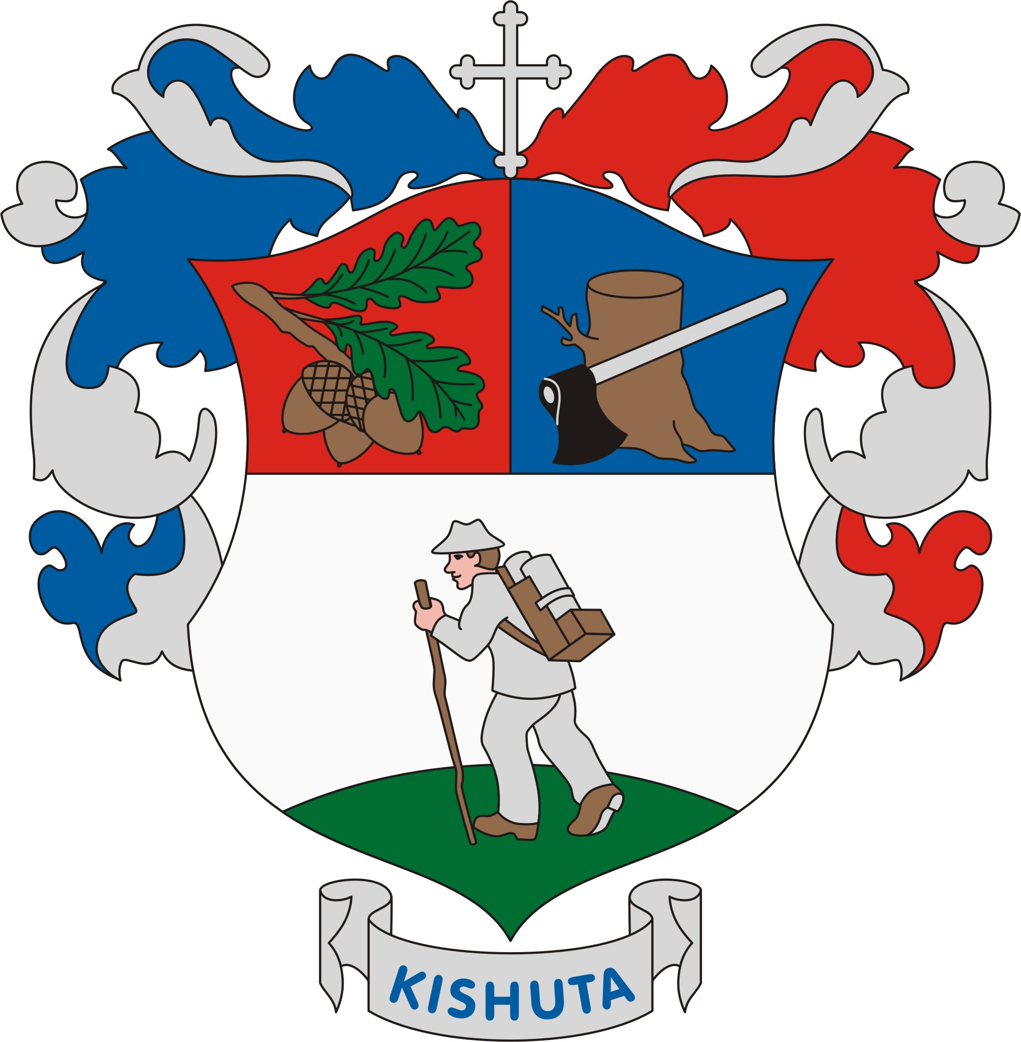Kishuta község címere Kishuta község